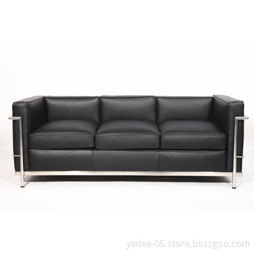 China furniture factory Mid century sofa Cassina Le Corbusier LC2 sofa and chair